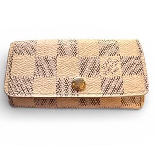 Louis Vuitton Damier Azur 4 Ring Key Holder